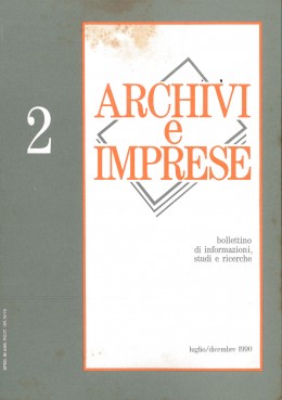 Pubblicazioni di altri editori: &quot;Archivi e Imprese&quot;, n. 2/1990