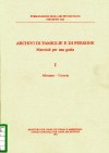 Strumenti 112: Archivi di famiglie e di persone. Materiali per una guida. Abruzzo-Liguria