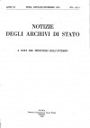 Notizie degli Archivi di Stato, anno IX, 1949