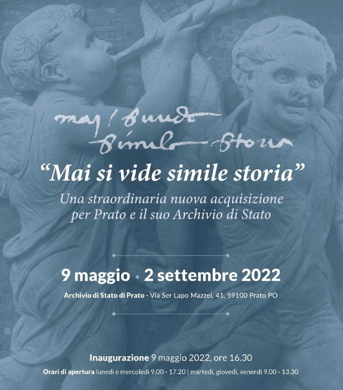 Direzione generale per gli archivi Prato 9 maggio 2022 Mostra