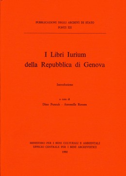 Fonti 12: I Libri Iurium della Repubblica di Genova. Introduzione