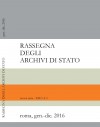 Rassegna degli Archivi di Stato, nuova serie, XII, 2016