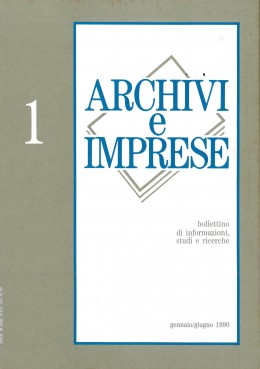 Pubblicazioni di altri editori: &quot;Archivi e Imprese&quot;, n. 1/1990