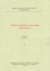 Strumenti 159: Archivio diaristico nazionale. Inventario