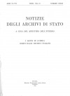 &quot;Notizie degli Archivi di Stato &quot;,  anni IV-VII, Roma, 1944-47