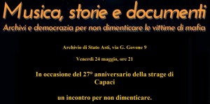 Asti, 24 maggio 2019 | Per non dimenticare le vittime di mafia