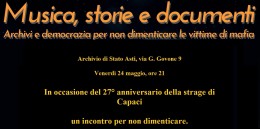Asti, 24 maggio 2019 | Per non dimenticare le vittime di mafia
