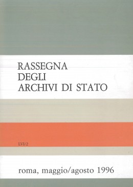 Rassegna degli Archivi di Stato, anno LVI, n. 2, 1996