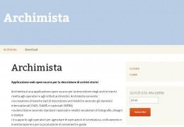 Disponibile la versione 2.0 dell&#039;applicazione web Archimista