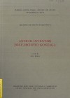Strumenti 117: Antichi inventari dell&#039;archivio Gonzaga