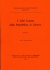 Strumenti 13: I Libri Iurium della Repubblica di Genova. Vol. I/1