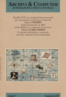 Pubblicazioni di altri editori: &quot;Archivi &amp; Computer&quot;, anno V, fascicolo 2/1995