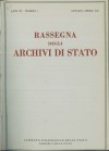 Rassegna  degli Archivi di Stato, anno XV, 1955