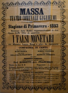 Massa, 21 giugno 2022 | Festa della Musica | Il Teatro Guglielmi di Massa e Paolo Ferrari attraverso la documentazione dell’ASMS