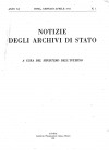 Notizie degli Archivi di Stato, anno XI, 1951
