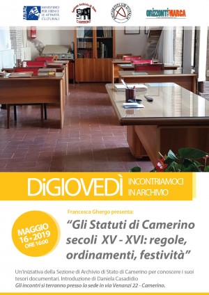 Camerino (MC), 16 maggio 2019 | Gli Statuti di Camerino secoli XV-XVI