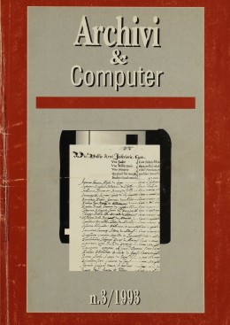 Pubblicazioni di altri editori: &quot;Archivi &amp; Computer&quot;, anno III, fascicolo 3/1993