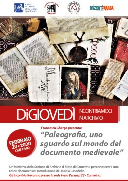 Camerino (MC), 20 febbraio 2020 | DiGiovedì: paleografia e mondo medievale